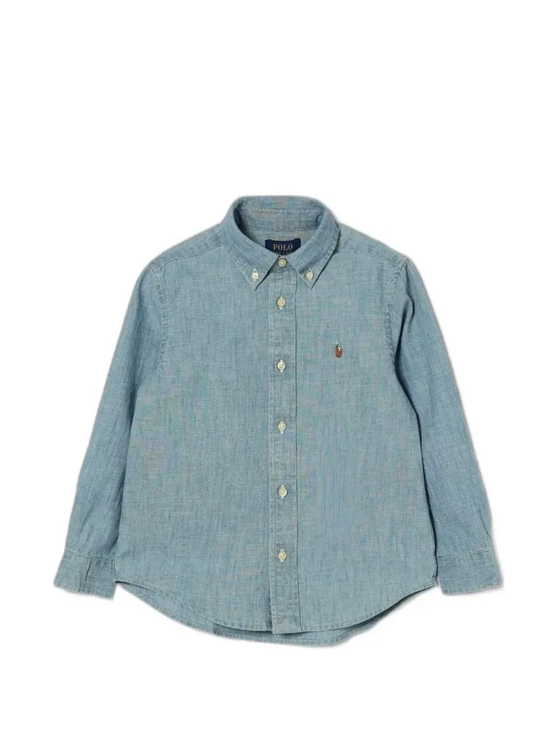 Camicia in jeans blu per bambino