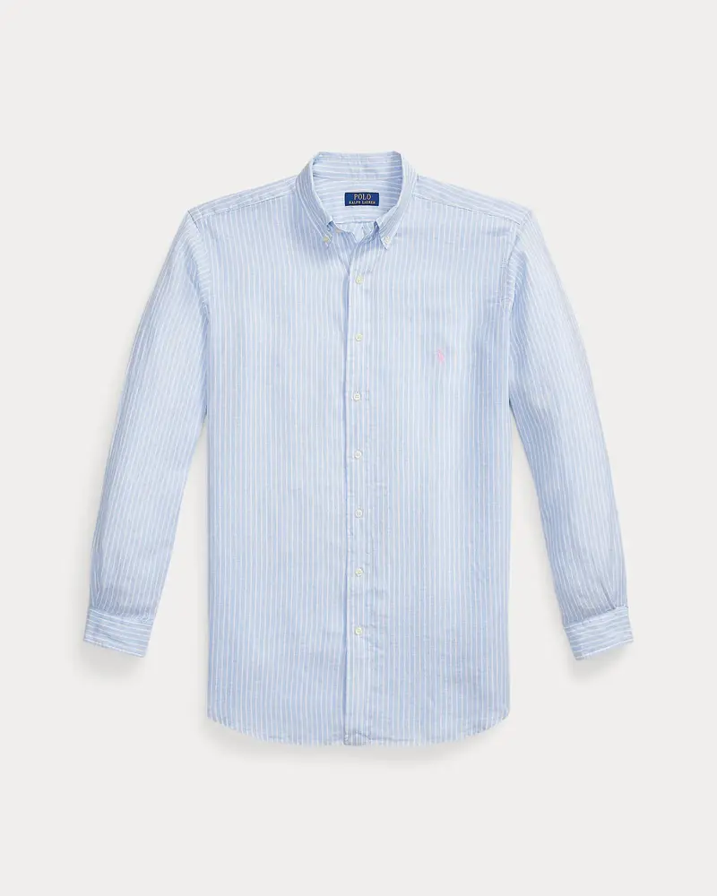 Camicia in lino a righe