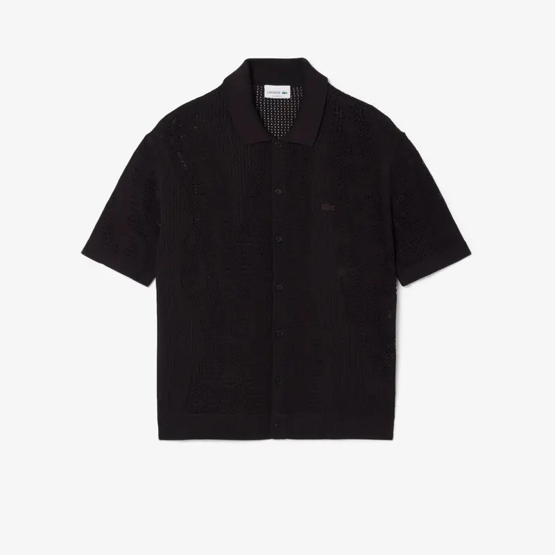 Camicia in maglia motivo coccodrillo