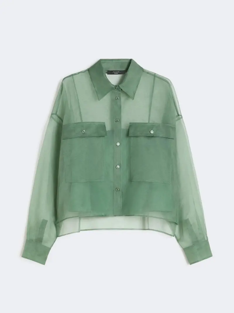 camicia in  organza con top abbinato