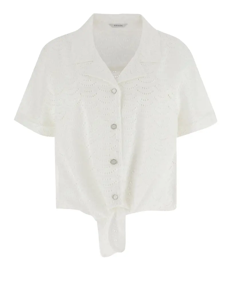Camicia In Pizzo Sangallo Guess - Bianco