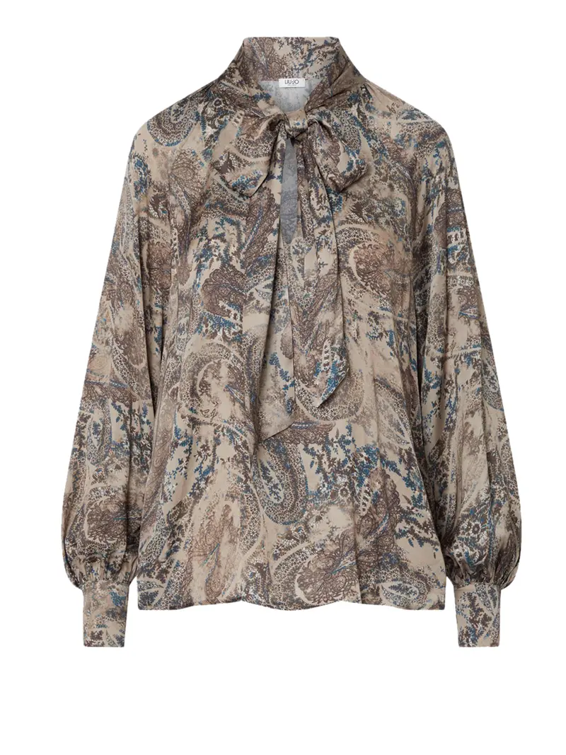 Camicia In Raso Stampato Liu Jo - Cachemire