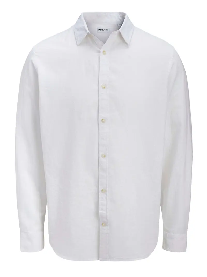 Camicia Jack&Jones Jjesummer Linen Blend - Bianco