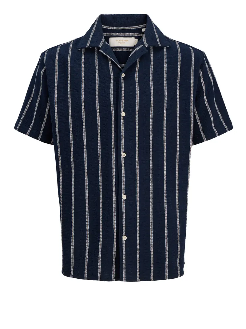 Camicia Jack&Jones Stile Hawaiano Relaxed Fit - Nero
