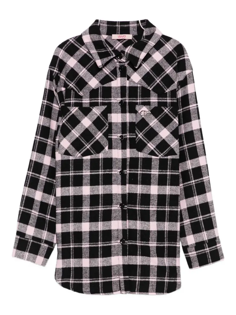 Camicia nera/bianca per bambina