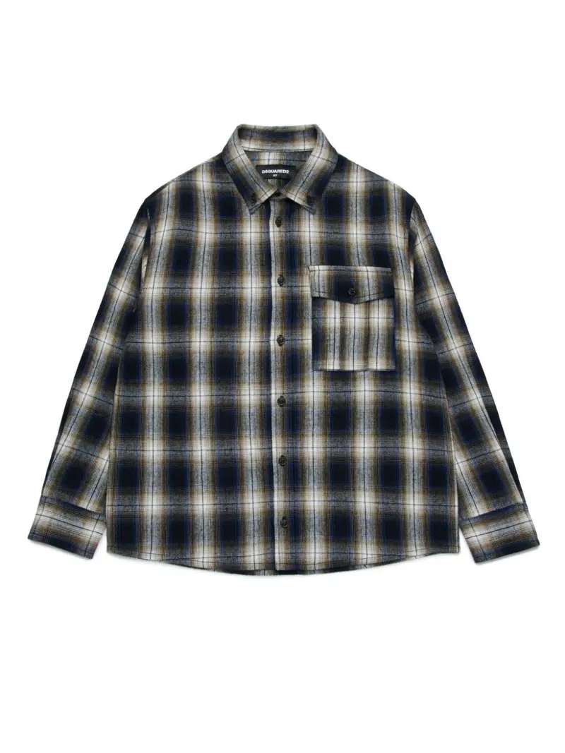 Camicia nera/multicolore per bambino