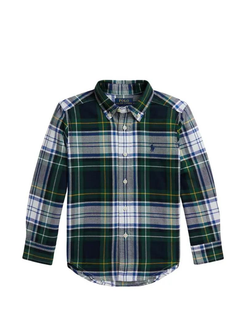 Camicia nera/verde/bianca per bambino