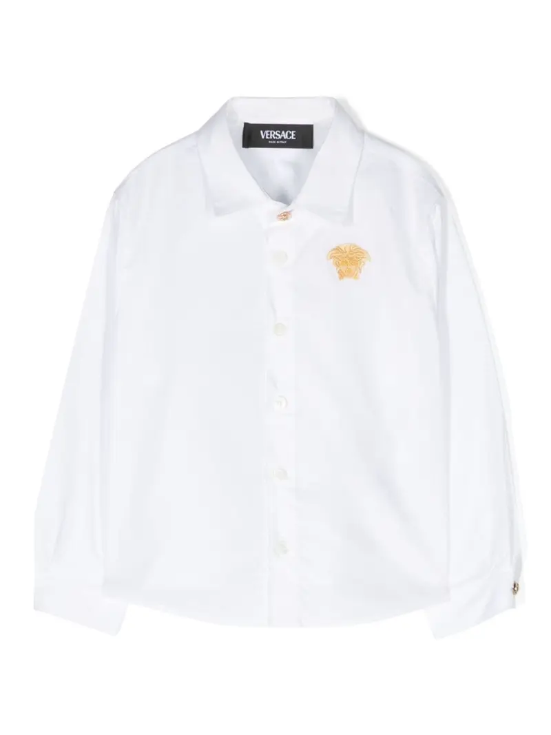 Camicia per neonato in cotone bianca