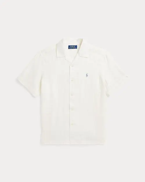 Camicia sahariana in lino