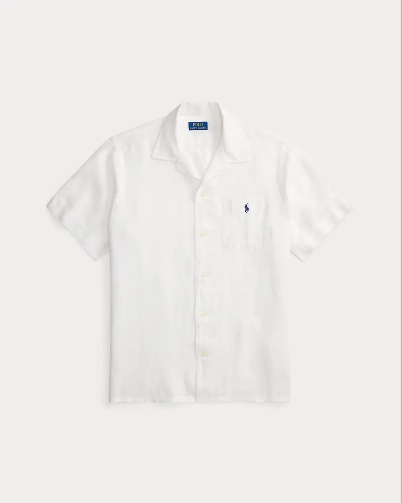 Camicia sahariana in lino Classic-Fit