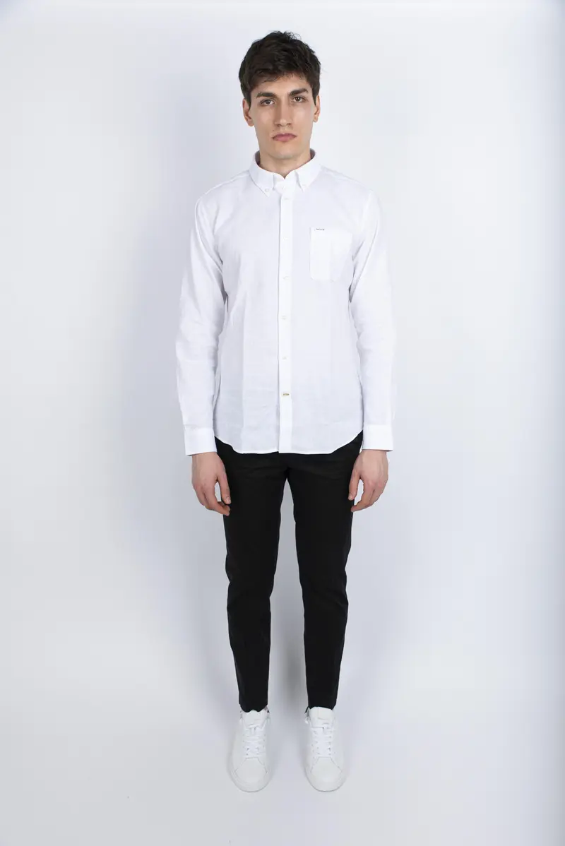Camicia sartoriale Nelson bianco Barbour