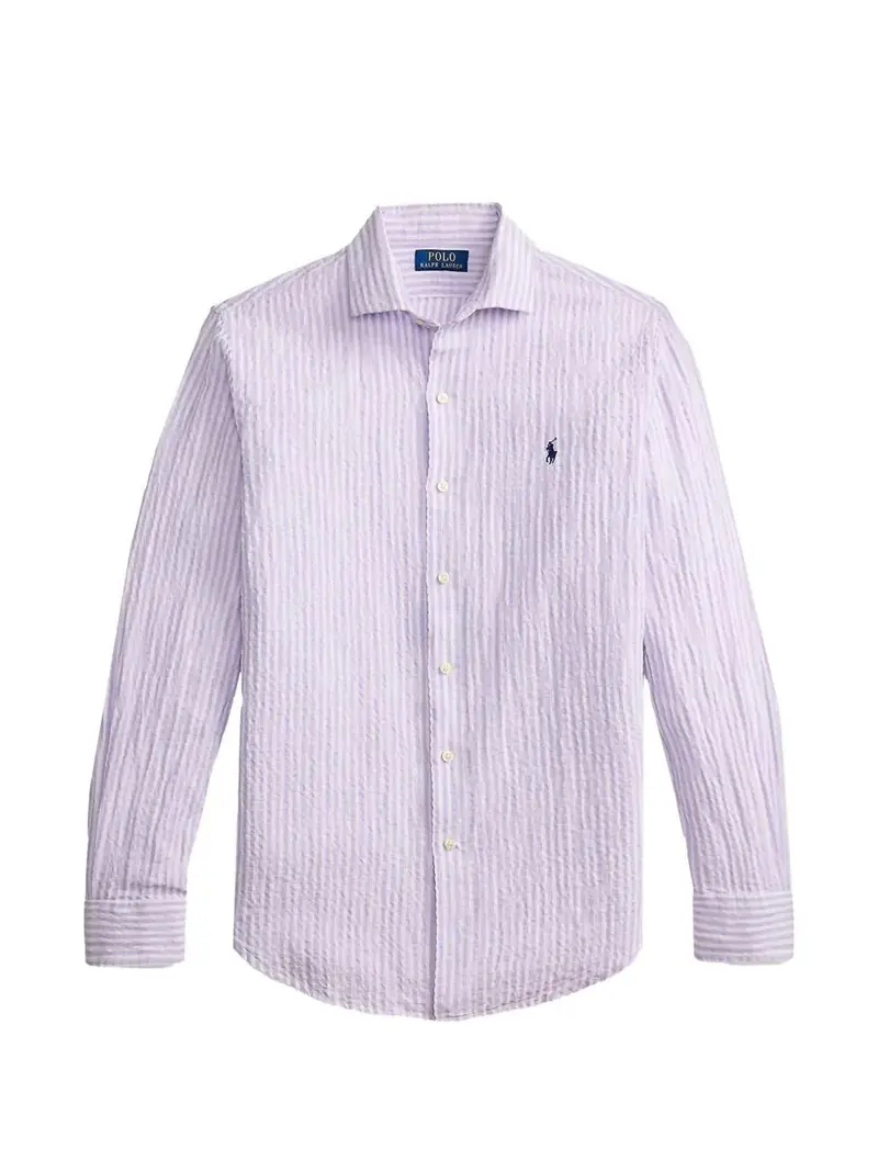 Camicia seersucker a righe