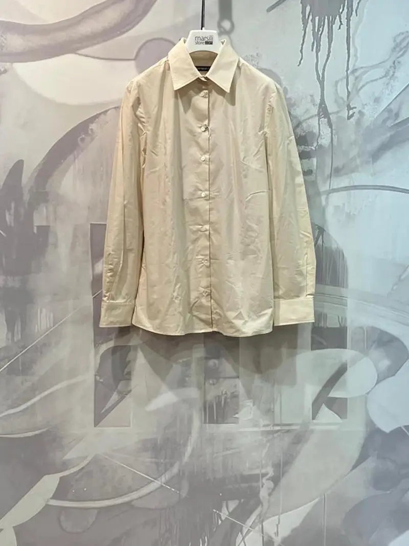camicia slim cotone