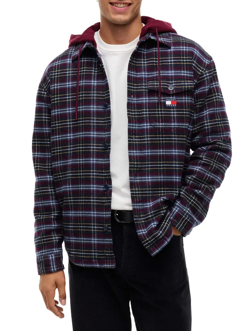 Camicia Tommy Jeans Logo Frontale - Multicolore