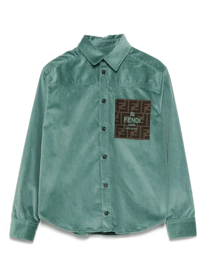 Camicia turchese-verde per bambino
