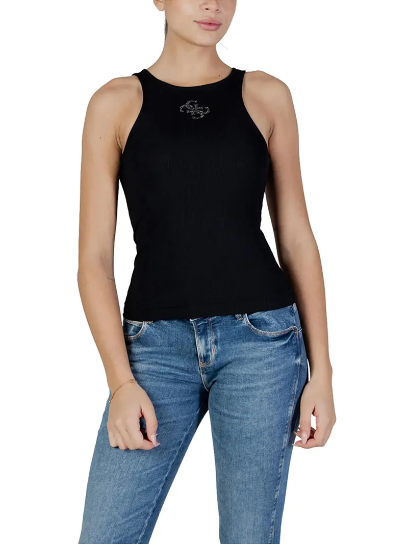 Canotta Guess Round Nk Guendalina - Nero