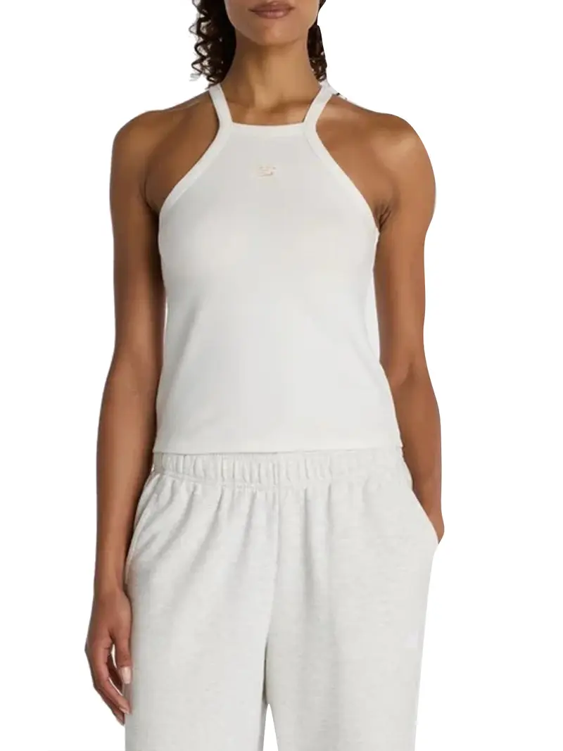 Canotta New Balance Cotton Racer Tank - Bianco
