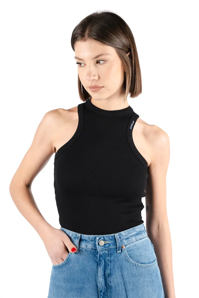Canotta slim-fit a girocollo