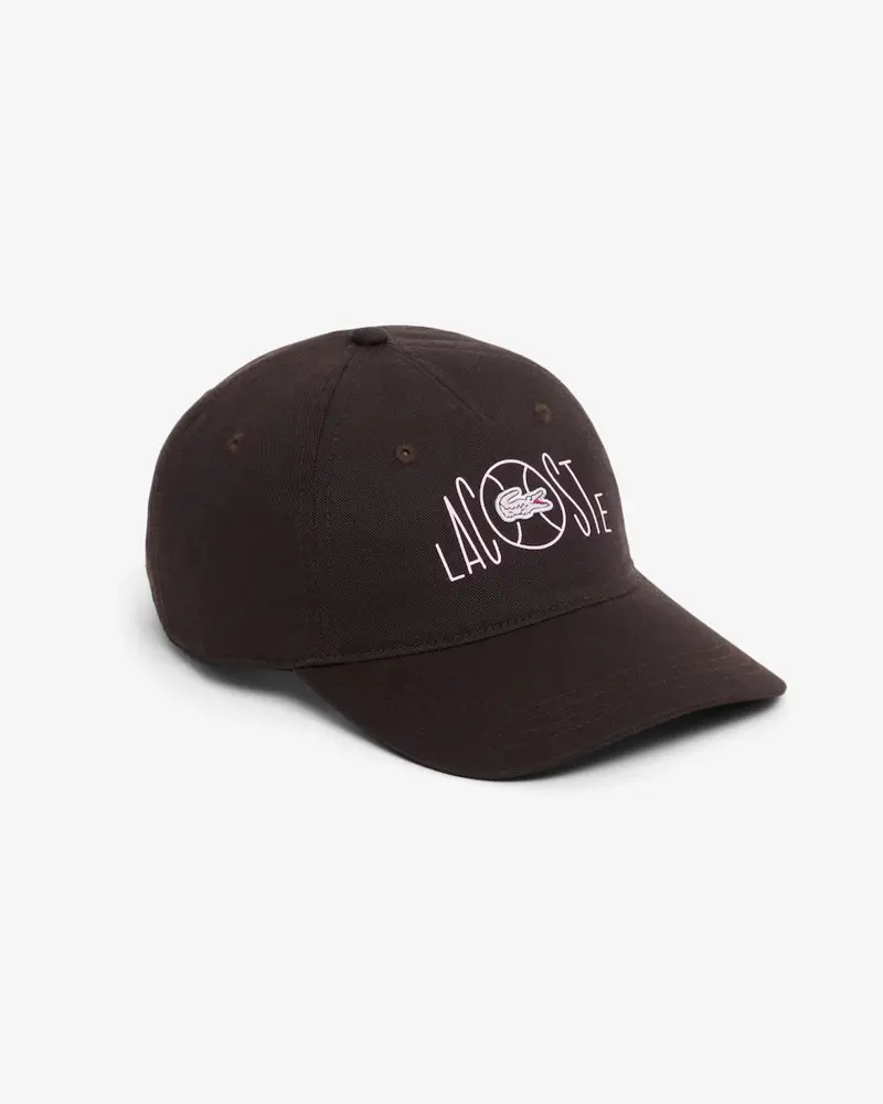 Cappellino in twill di cotone con stampa