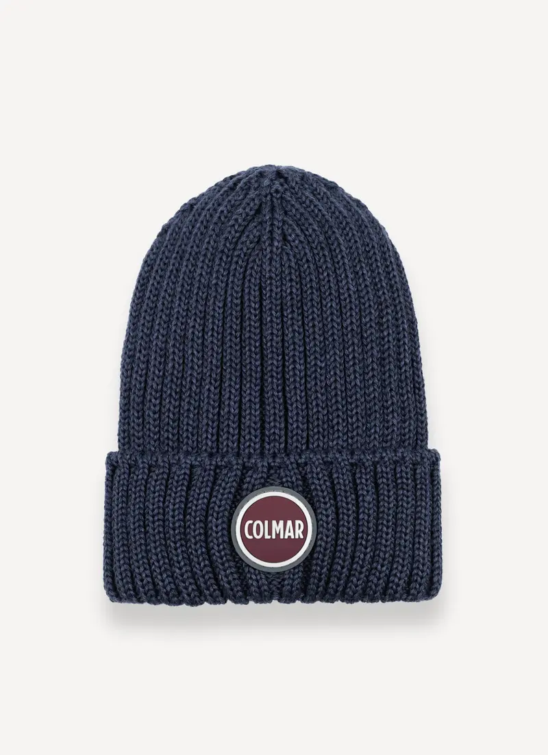 Cappello a coste con risvolto unisex