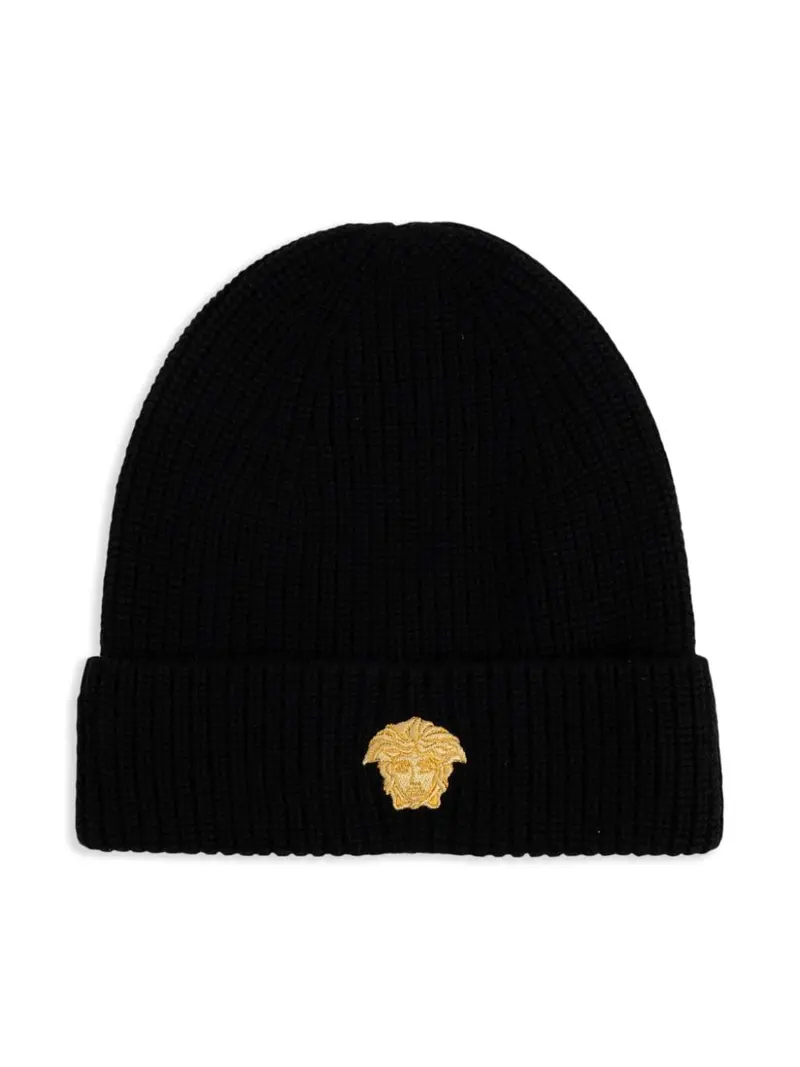 Cappello unisex in lana nero