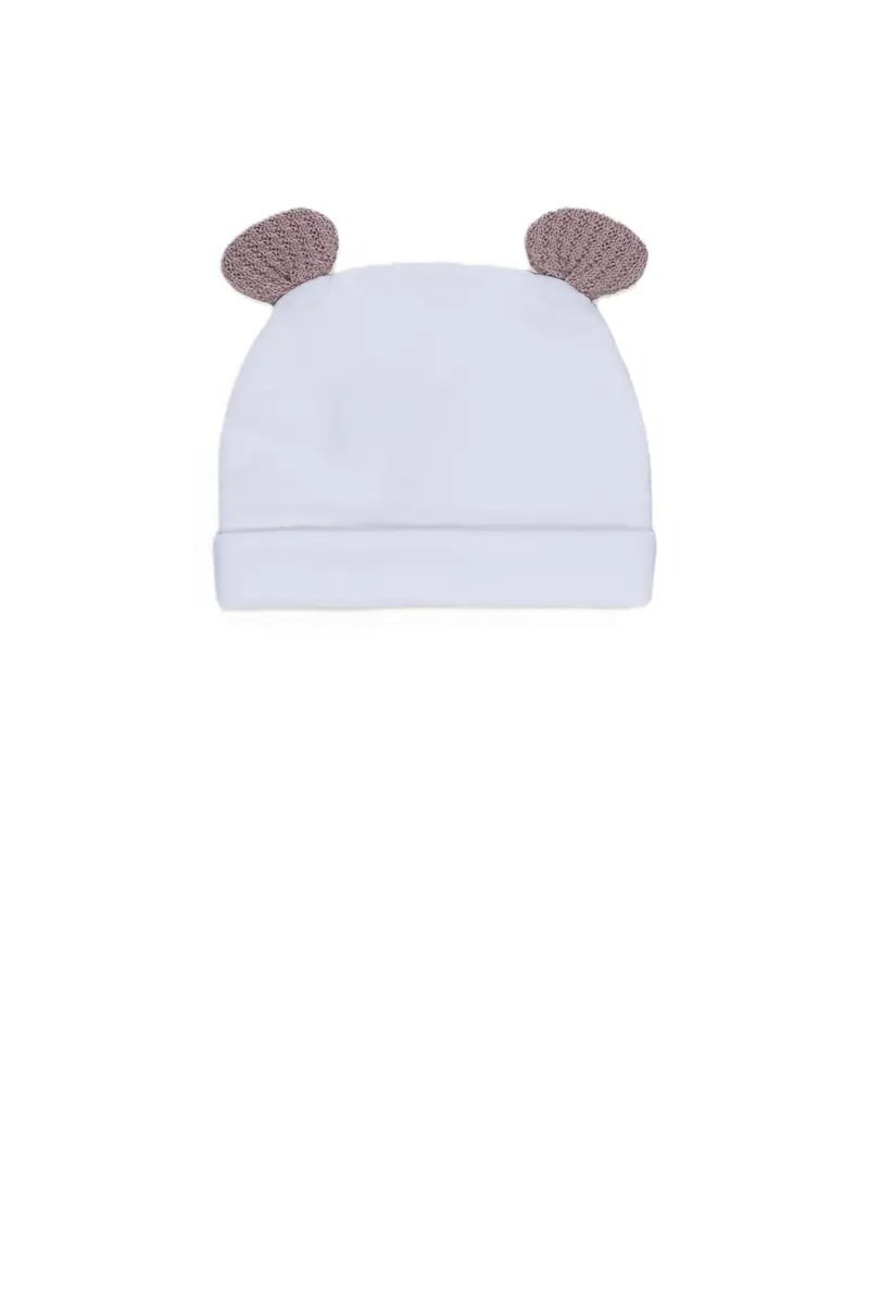 Cappello vaniglia/cammello per neonato