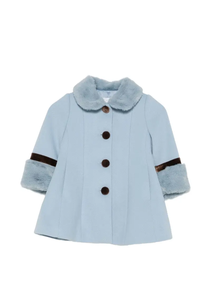Cappotto azzurro per neonata