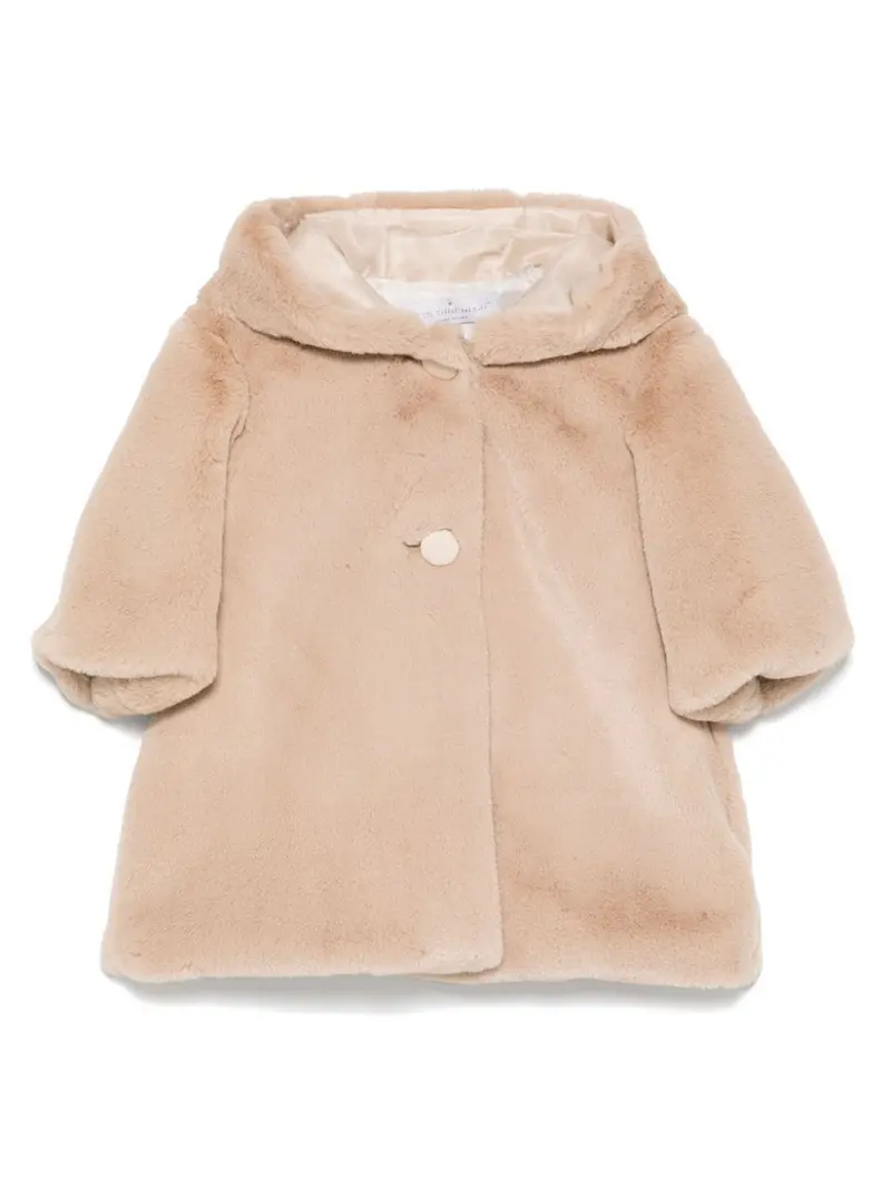Cappotto beige sabbia per neonata