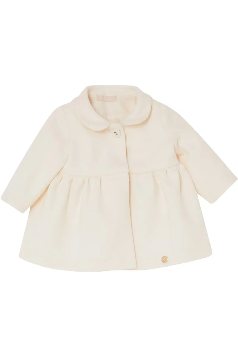 Cappotto bianco per neonata