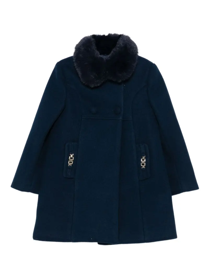 Cappotto blu scuro per bambina