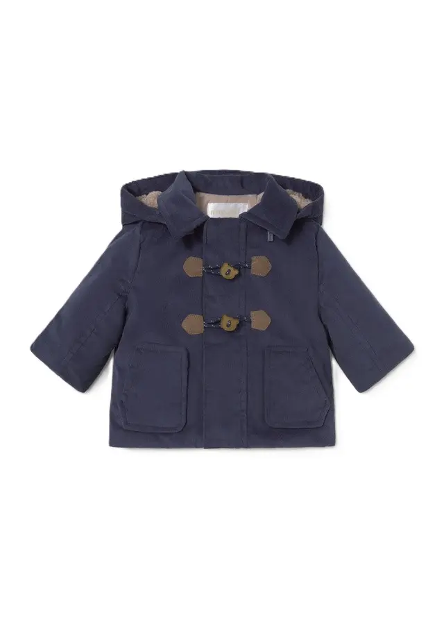 Cappotto blu scuro per neonato
