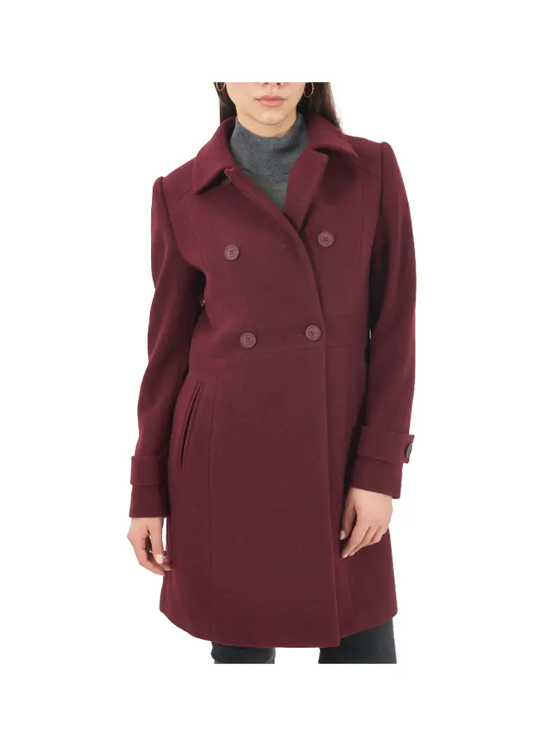 Cappotto Doppiopetto Yes Zee - Bordeaux