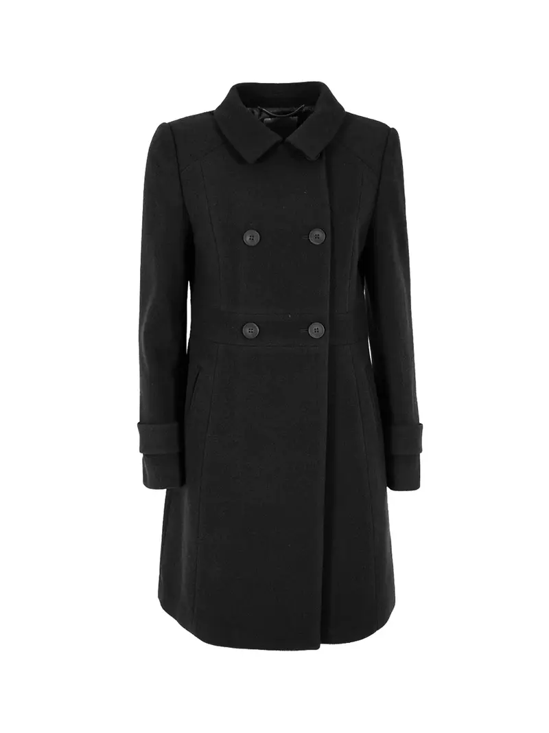 Cappotto Doppiopetto Yes Zee - Nero