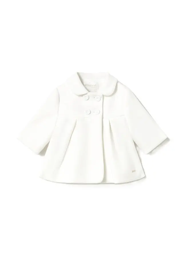Cappotto ecrù per neonata