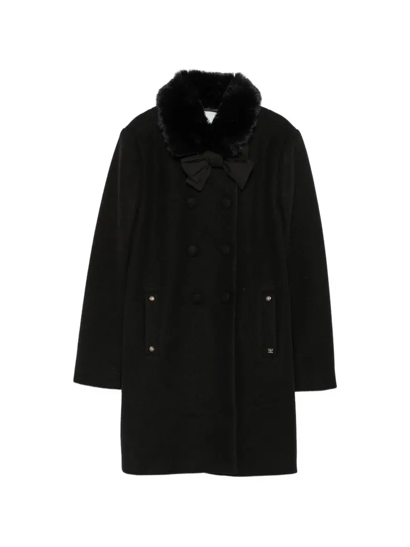 Cappotto nero per bambina