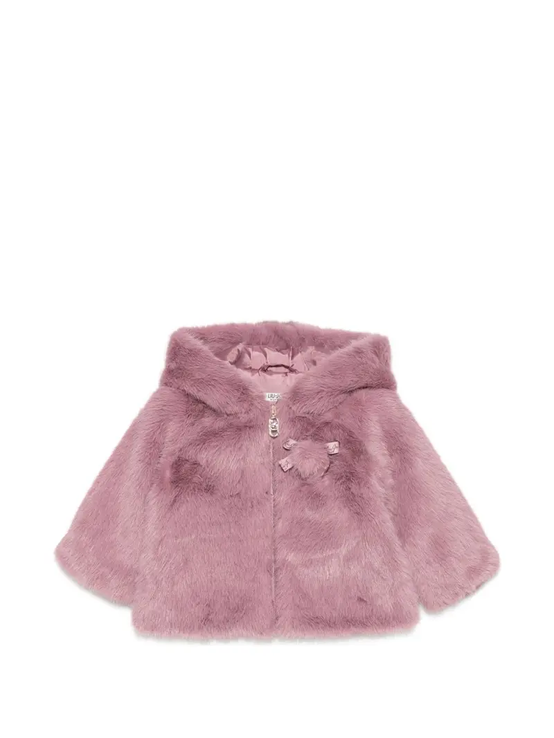 Cappotto rosa per neonata