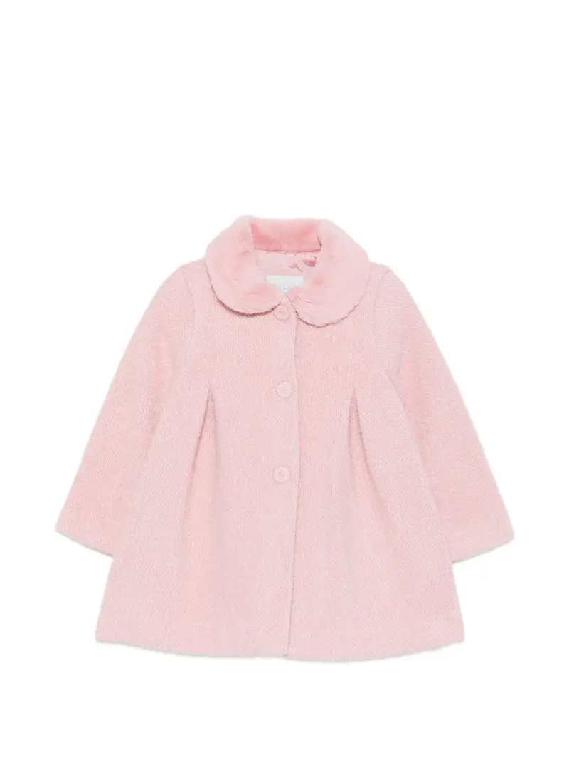 Cappotto rosa per neonata