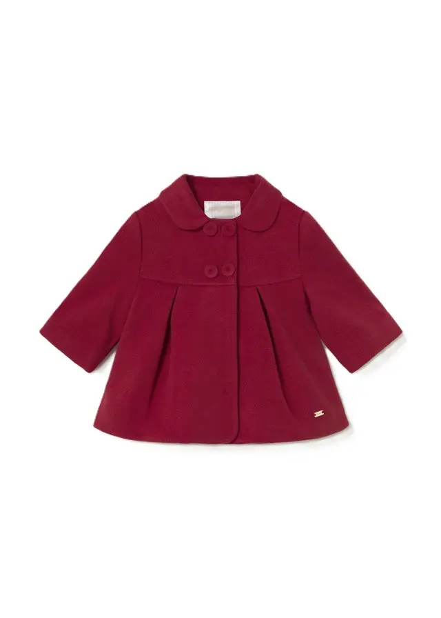 Cappotto rosso per neonata