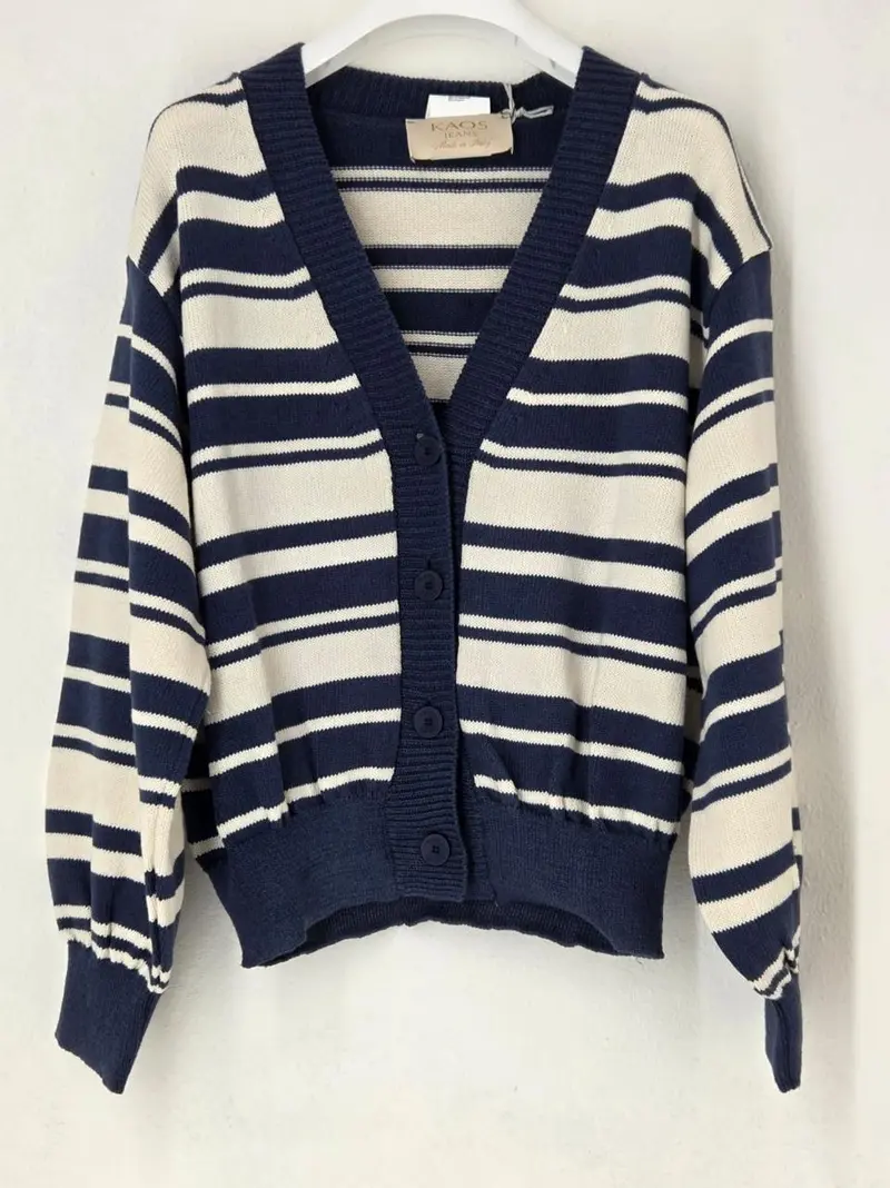 cardigan a righe