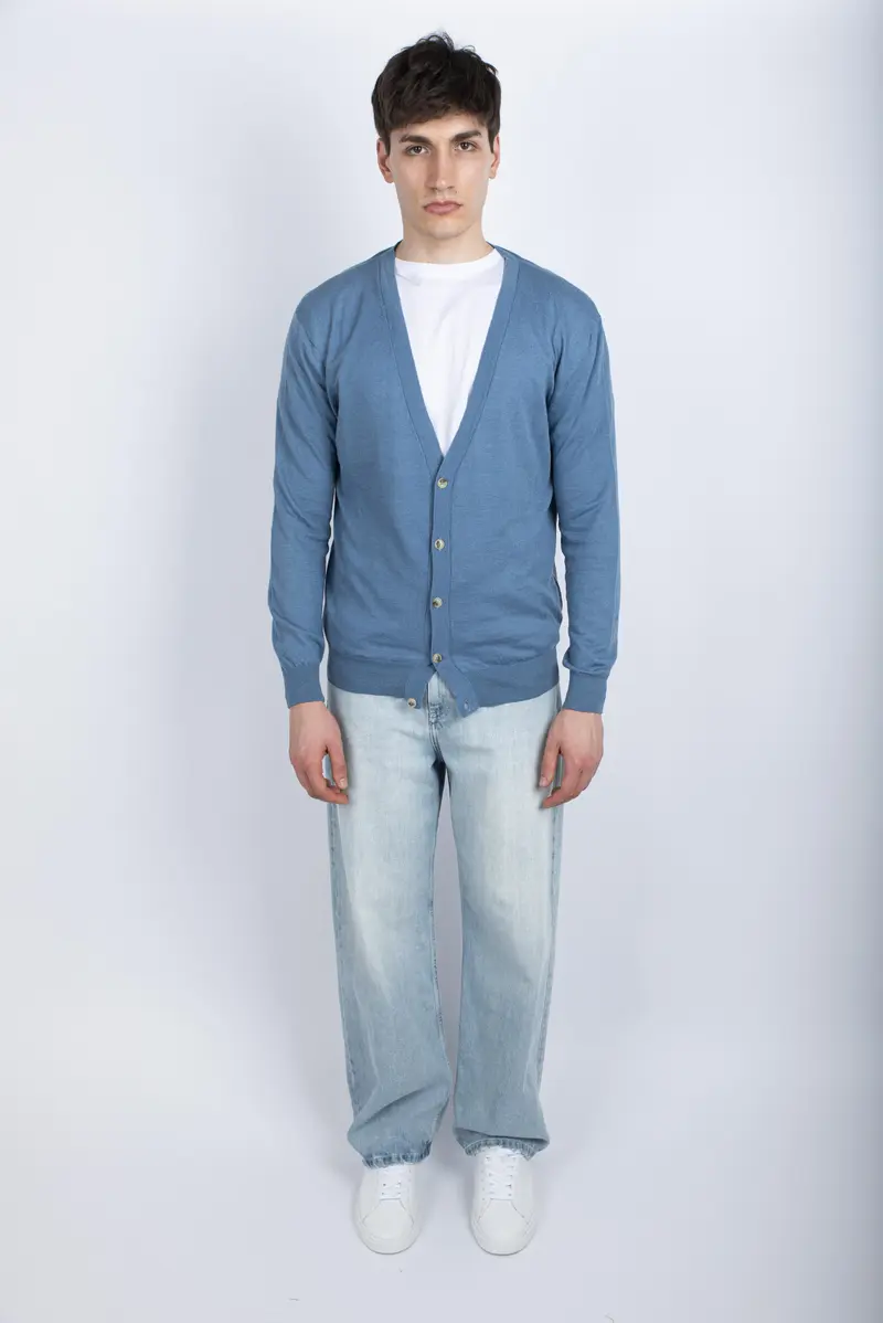 Cardigan Avio Amaranto Uomo