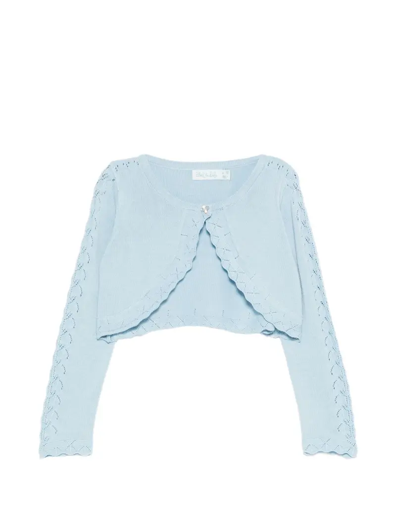 Cardigan azzurro chiaro per bambina