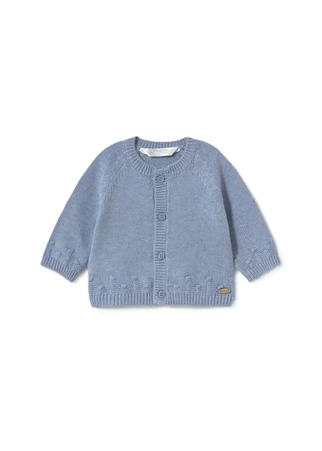 Cardigan azzurro per neonata