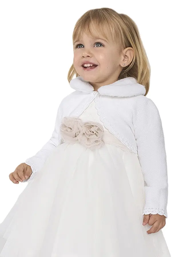 Cardigan bianca per neonata