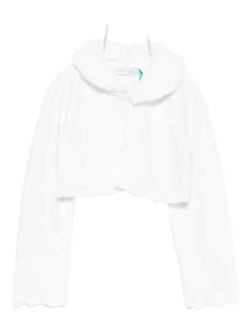 Cardigan bianco per neonata