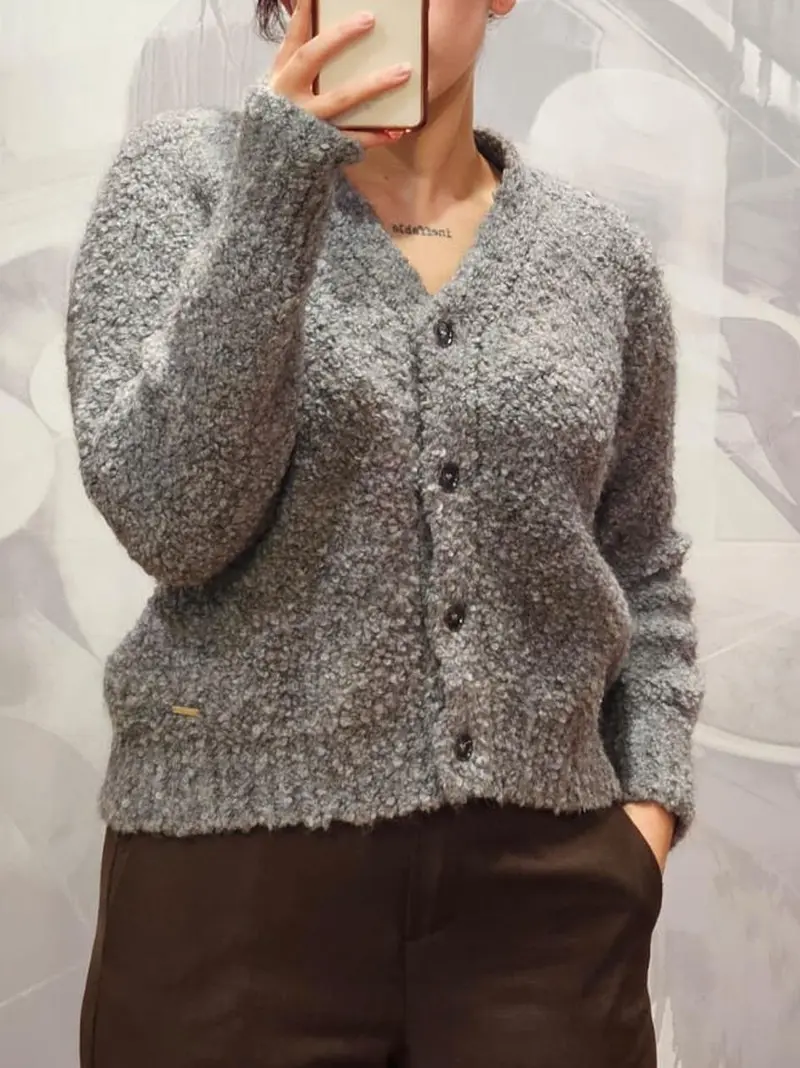 cardigan boucle