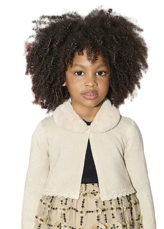 Cardigan champagne per bambina