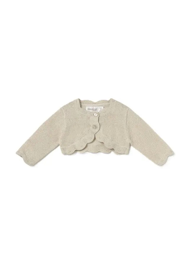 Cardigan champagne per neonata