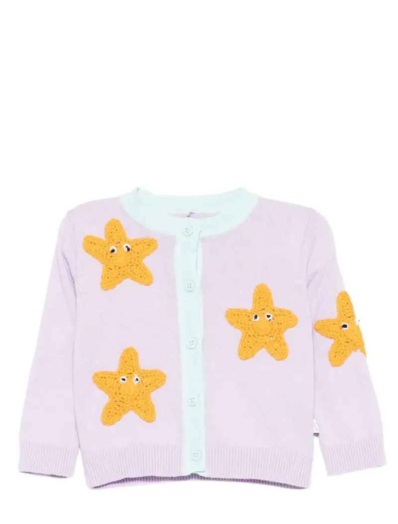 Cardigan con applicazioni