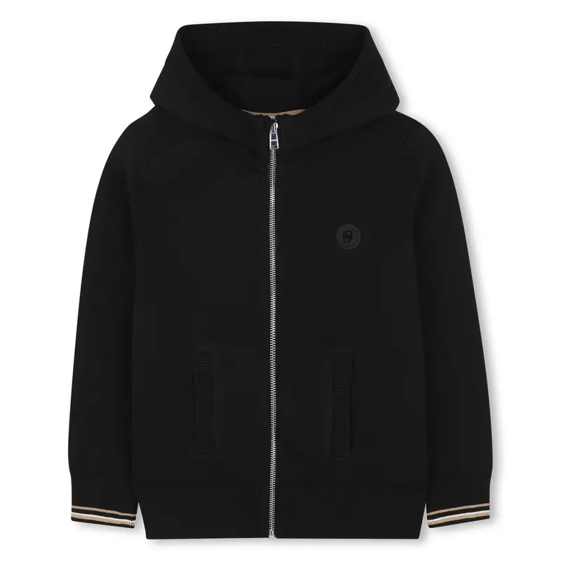 Cardigan con cappuccio
