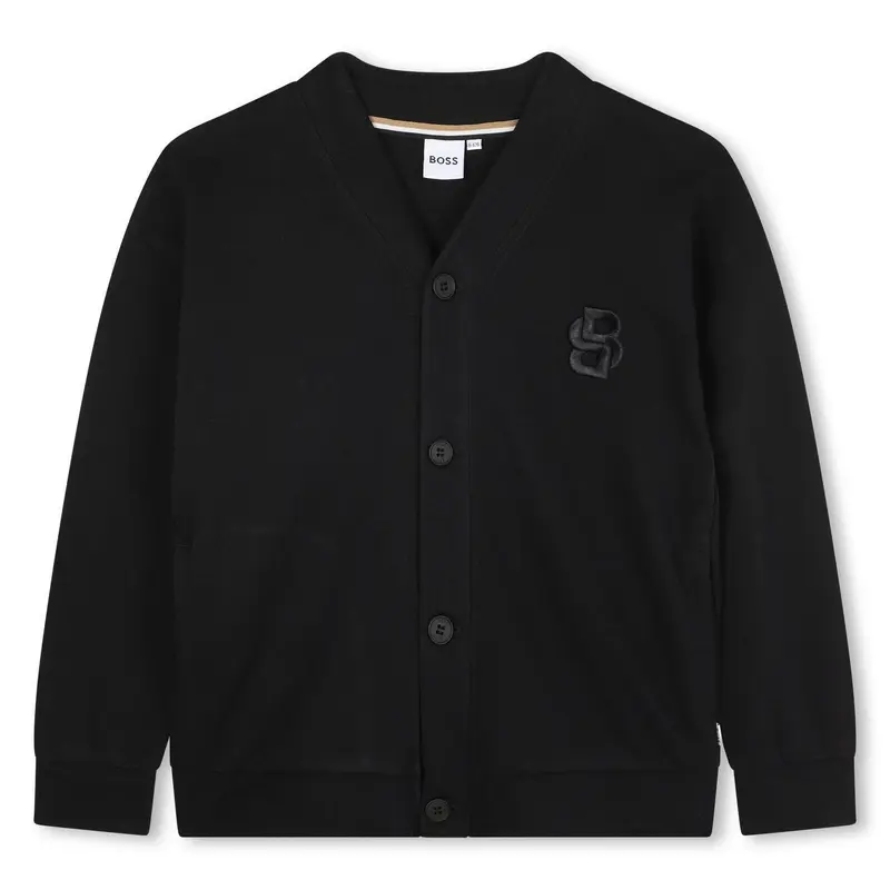 Cardigan con logo